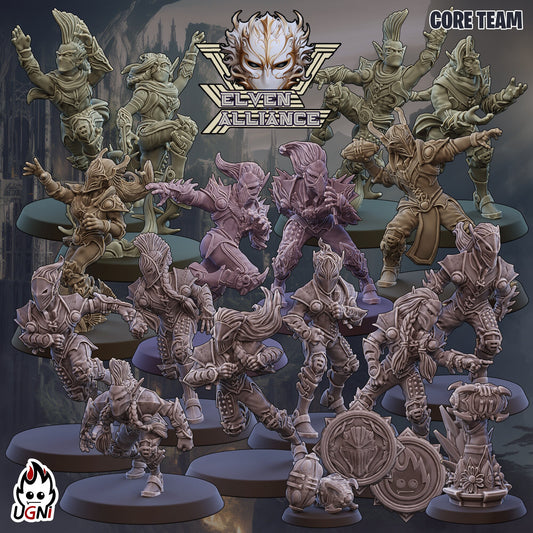 Elven Alliance | Full team | Fantasy Football Team UGNI Miniatures - TheMajorLab