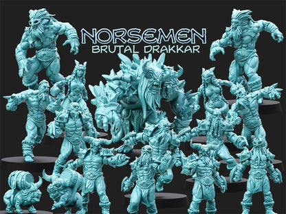 Norsemen Brutal Drakkar Fantasy Football Team Realm of paths - TheMajorLab