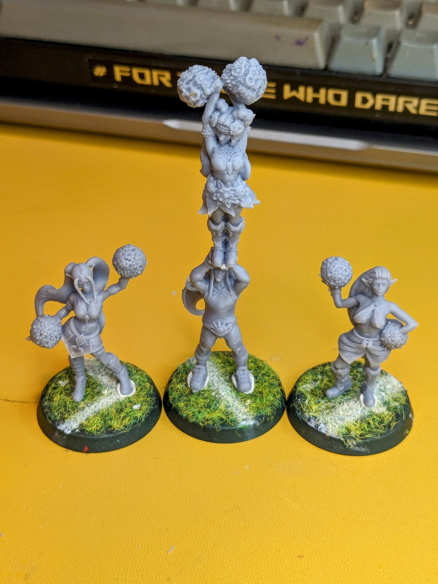 3x Elven Alliance Cheerleaders | Fantasy Football UGNI Miniatures - TheMajorLab