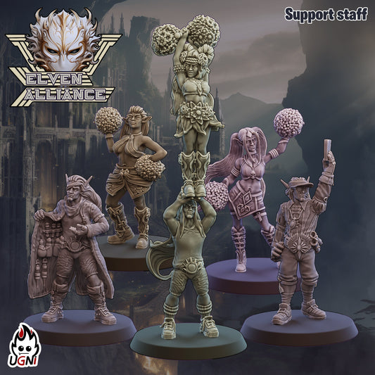 Support Staff Elven Alliance |  Fantasy Football UGNI Miniatures - TheMajorLab