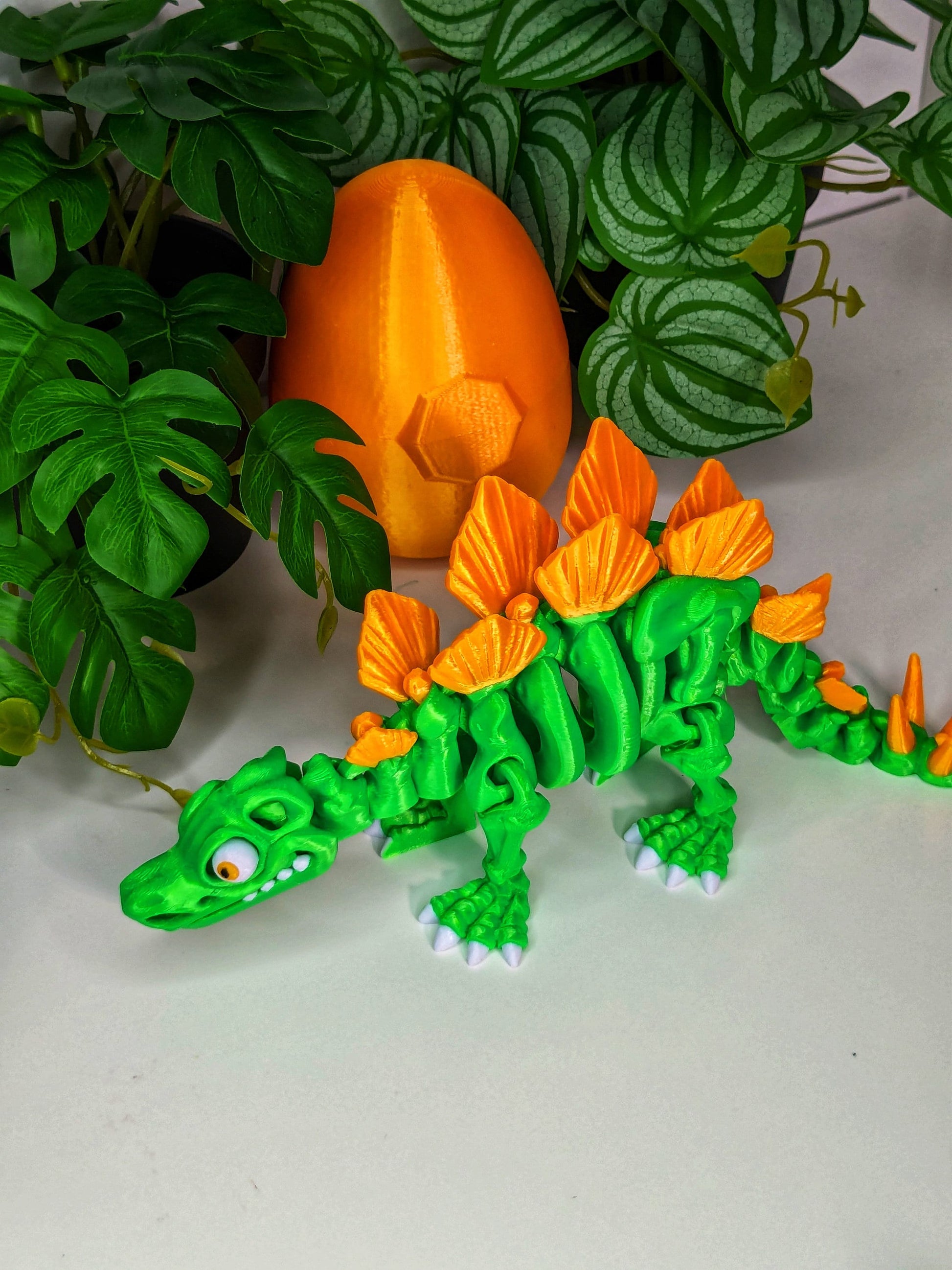 Articulate Stegosaurus Toy Skeleton Dinosaur Flexy Factory Tik Tok - TheMajorLab