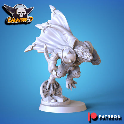 Ratmen Star Player Fantasy Football Skaven Calaverd 3D - TheMajorLab