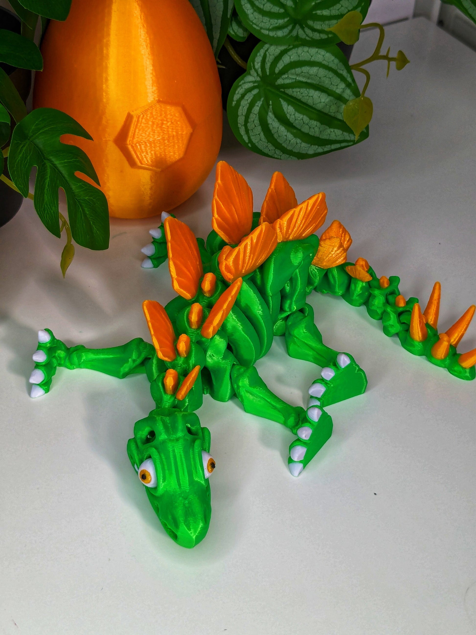 Articulate Stegosaurus Toy Skeleton Dinosaur Flexy Factory Tik Tok - TheMajorLab