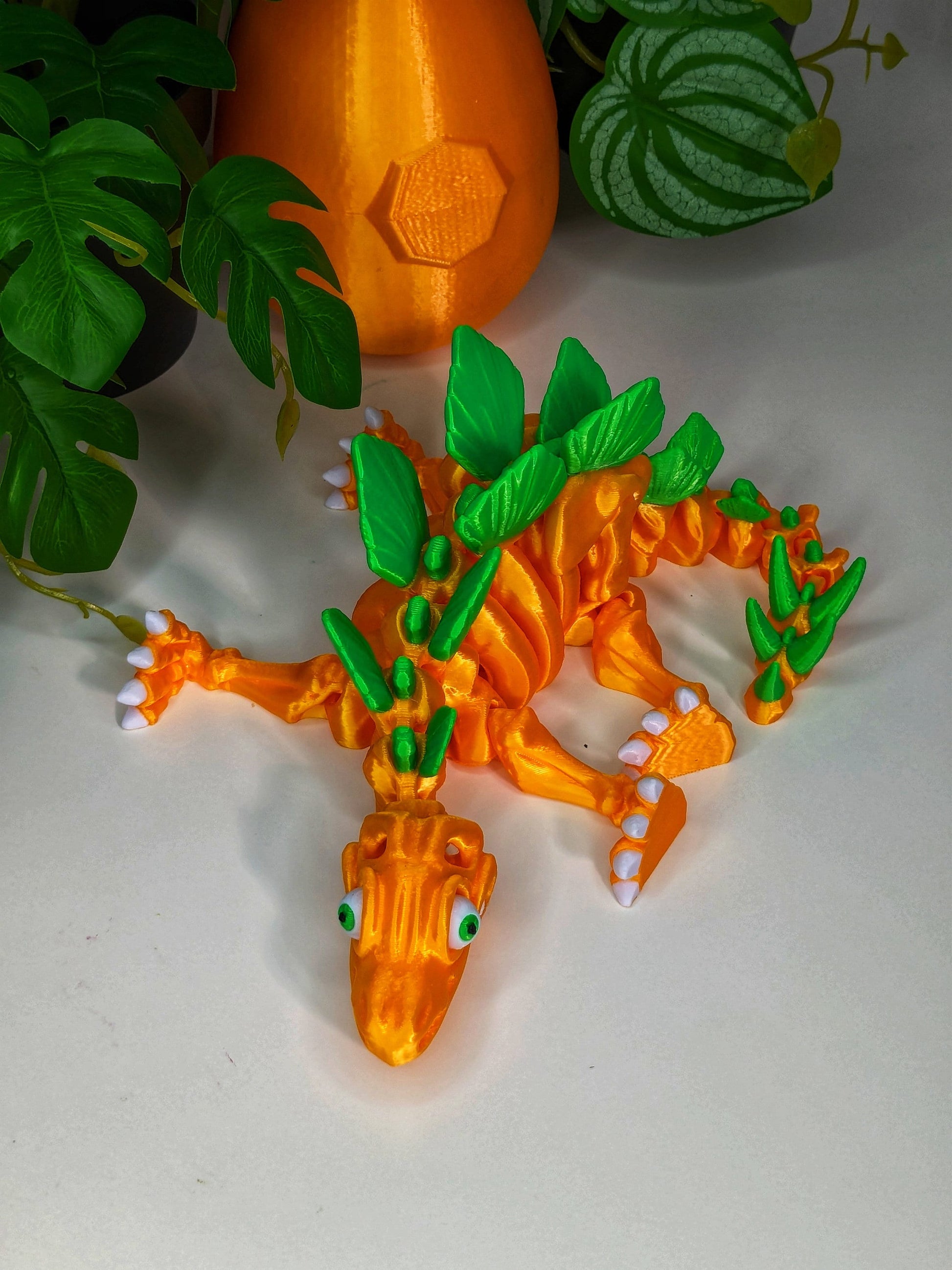 Articulate Stegosaurus Toy Skeleton Dinosaur Flexy Factory Tik Tok - TheMajorLab