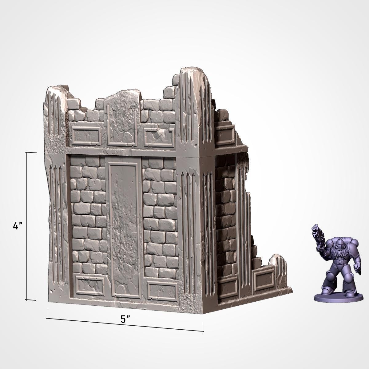 Tabletop Terrain Customizable Ruins for Warhammer Age of Sigmar aos 4th edition 40k Dungeons and Dragons wargame mordheim Txarli Factory