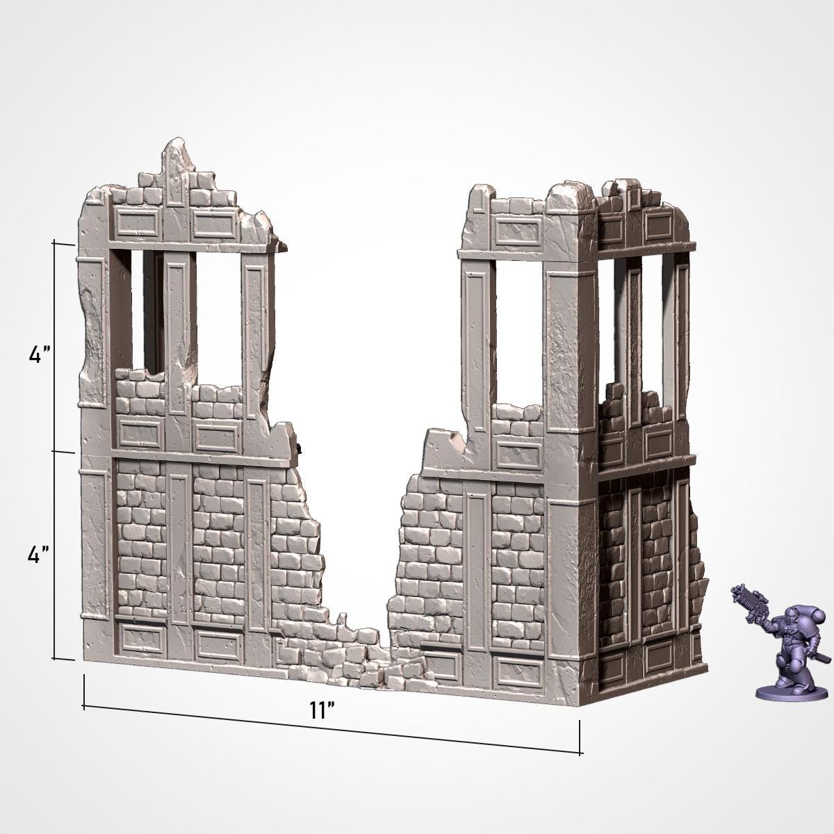 Tabletop Terrain Customizable Ruins for Warhammer Age of Sigmar aos 4th edition 40k Dungeons and Dragons wargame mordheim Txarli Factory