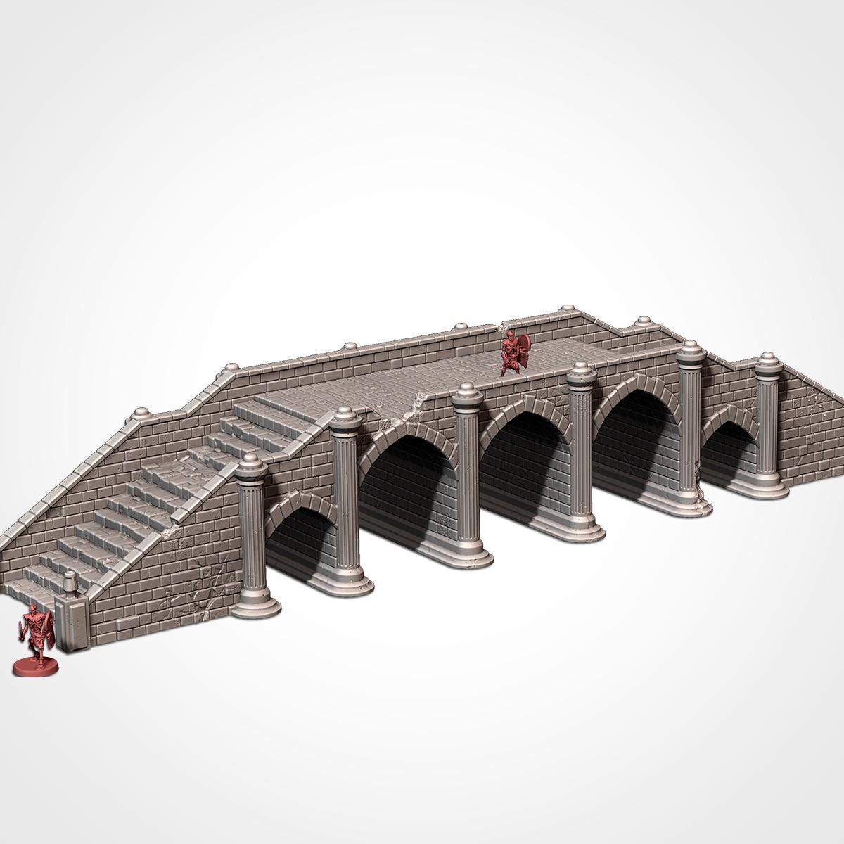 Tabletop Terrain Medieval Bridge for Warhammer Age of Sigmar aos 4th edition 40k Dungeons and Dragons wargame mordheim Txarli Factory