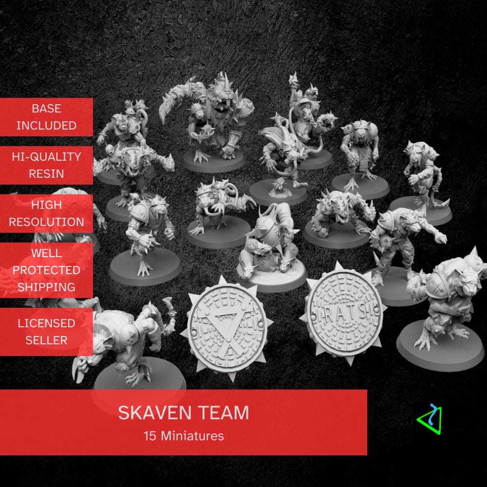 Ratmen Team Blood Fantasy Football Bowl Skaven Rakovendetta