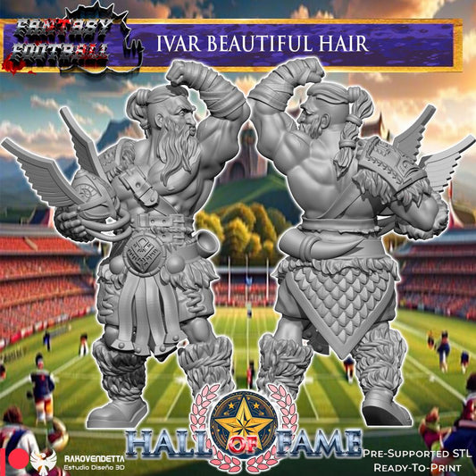 Ivar Beautiful Air Norse Hero Star Player Fantasy Football Rakovendetta