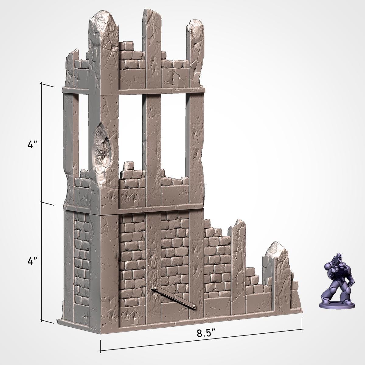 Tabletop Terrain Customizable Ruins for Warhammer Age of Sigmar aos 4th edition 40k Dungeons and Dragons wargame mordheim Txarli Factory