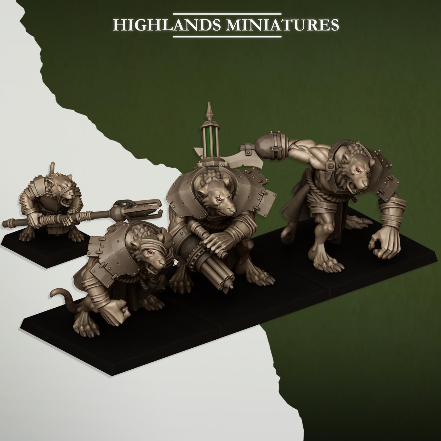 Sewer Vermin Ratmen Army Catapult Bundle – Skaven Miniatures for Tabletop Wargames | Warhammer The Old World & More | Highland Miniatures