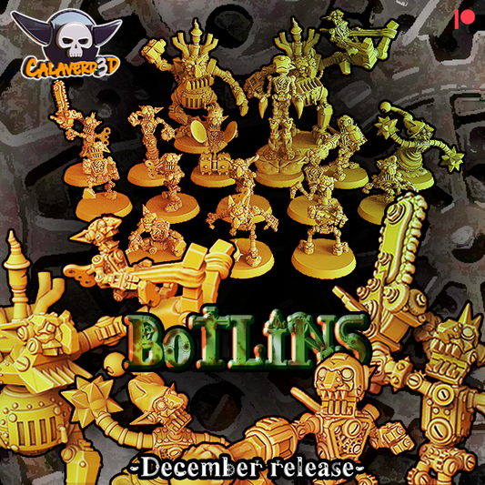 Botlins Goblin Team for Fantasy Football Miniature Tabletop Game Calaverd3D