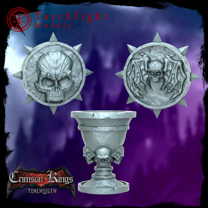 Crimson Kings Vampire Team - 17 High-Quality 3D Print Miniatures | Blood Fantasy Football Bowl | Torchlight Models