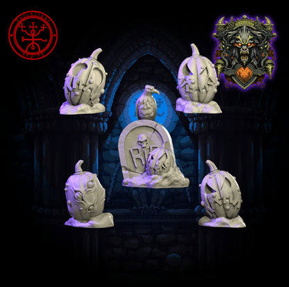 The Twilight Thrillers Team - 18 High-Quality 3D Print Undead Miniatures | Blood Fantasy Football Bowl | Torchlight Models