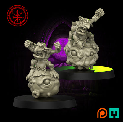 Shrooms of Doom Team - 17 High-Quality 3D Print Snotling Miniatures | Blood Fantasy Football Bowl | Torchlight Models