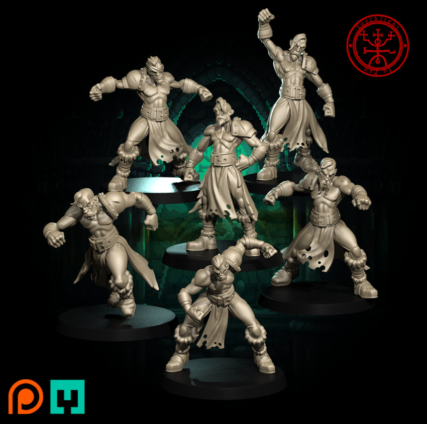 The Imperial Circus Team - 15 High-Quality 3D Print Human Miniatures | Blood Fantasy Football Bowl | Torchlight Models