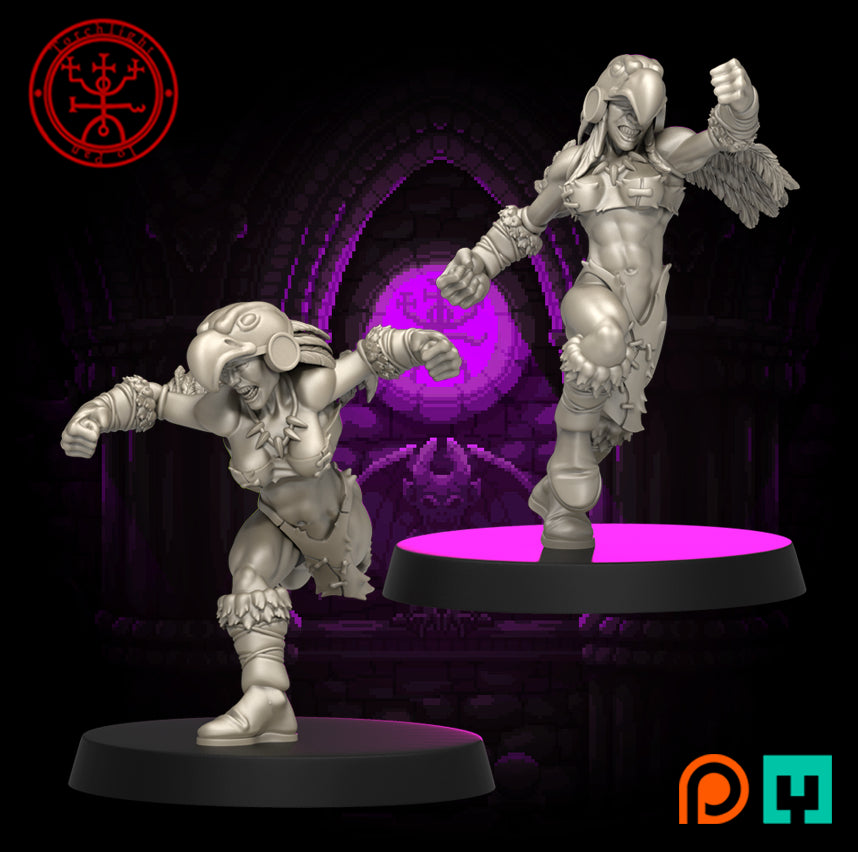 The Amazon Primes Team - 13 High-Quality 3D Print Amazon Miniatures | Blood Fantasy Football Bowl | Torchlight Models