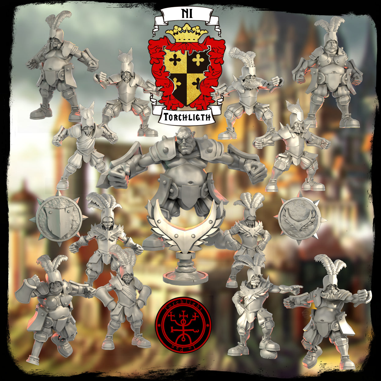 NI Nobility Team for Fantasy Football miniature Tabletop Game Torchlight Models