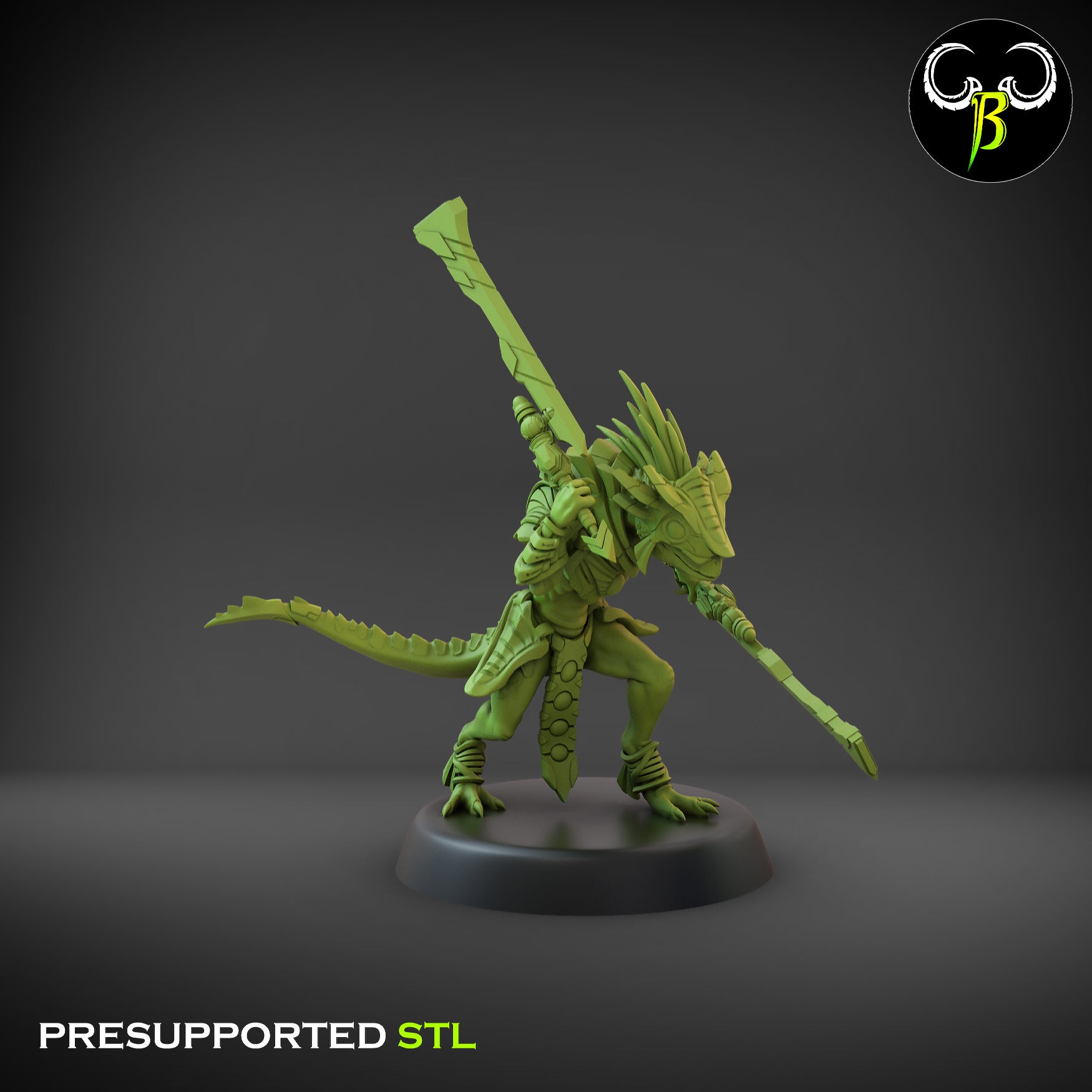 Nova guard Squad - Starscales -  Lizardmen Army -  Clay Beast Creations - TheMajorLab