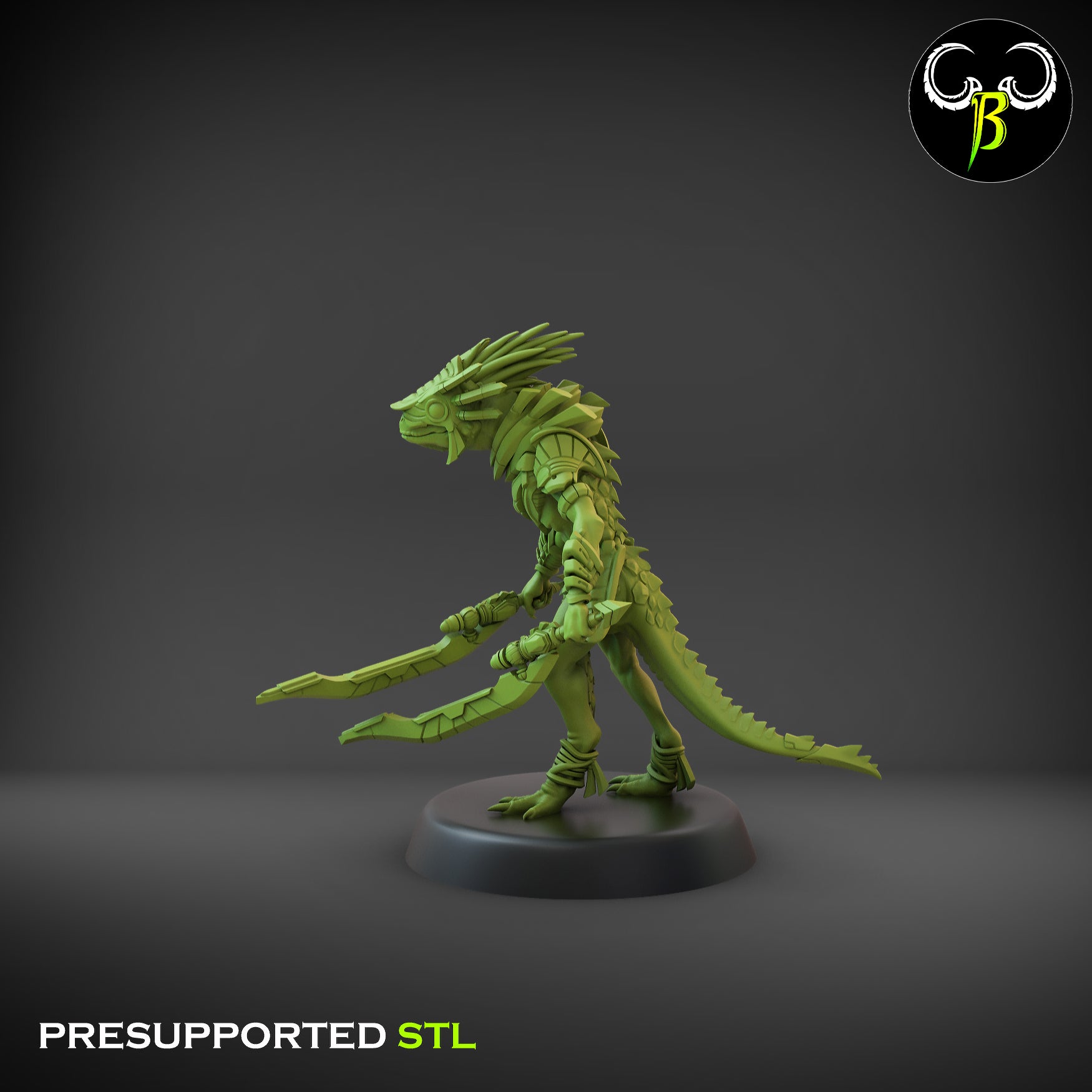 Nova guard Squad - Starscales -  Lizardmen Army -  Clay Beast Creations - TheMajorLab