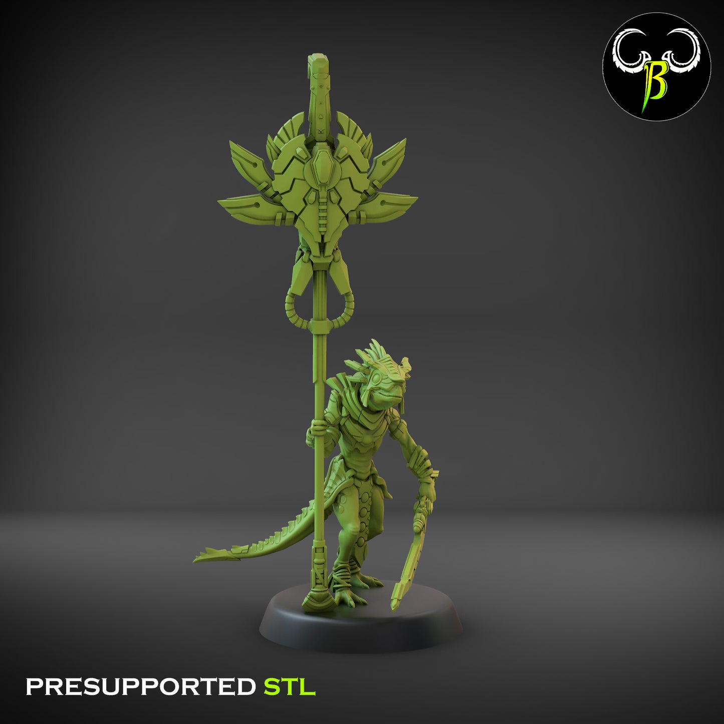 Nova guard Squad - Starscales -  Lizardmen Army -  Clay Beast Creations - TheMajorLab