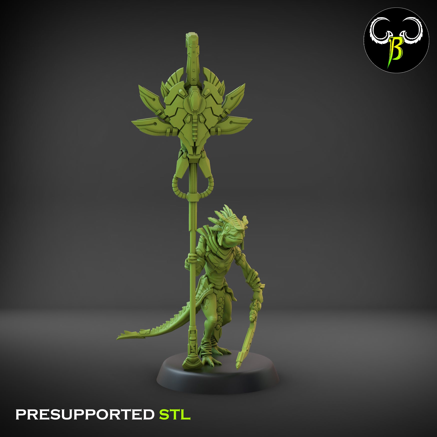 Nova guard Squad - Starscales -  Lizardmen Army -  Clay Beast Creations - TheMajorLab