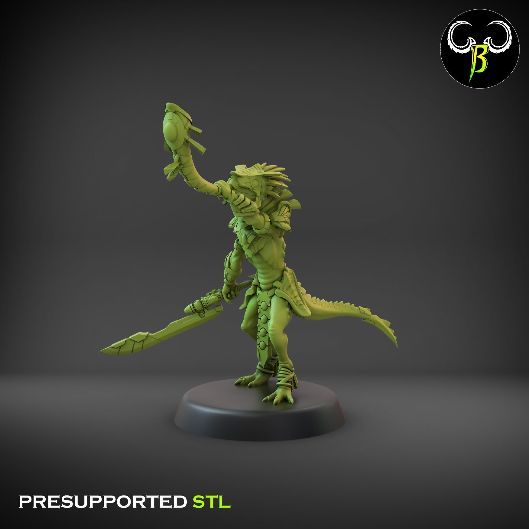 Nova guard Squad - Starscales -  Lizardmen Army -  Clay Beast Creations - TheMajorLab