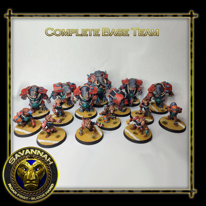 Savannah Blorc Brute Orcs Team for Fantasy Football Miniature Tabletop Game Galladur