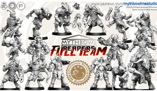 Reapers Bloodbound Team for Fantasy Football Miniature Tabletop Game Mythbowl RN estudio