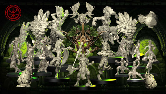 Wood Elves Team for fantasy football miniature tabletop game Torchlight Models