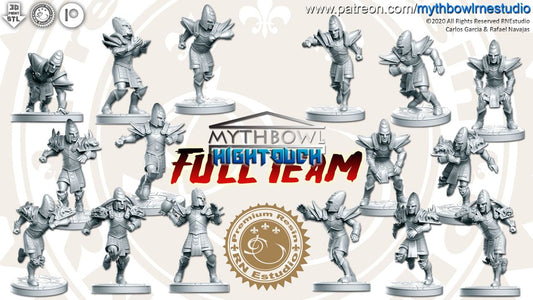 High Touch High Elves Team for Fantasy Football Miniature Tabletop Game Mythbowl RN estudio