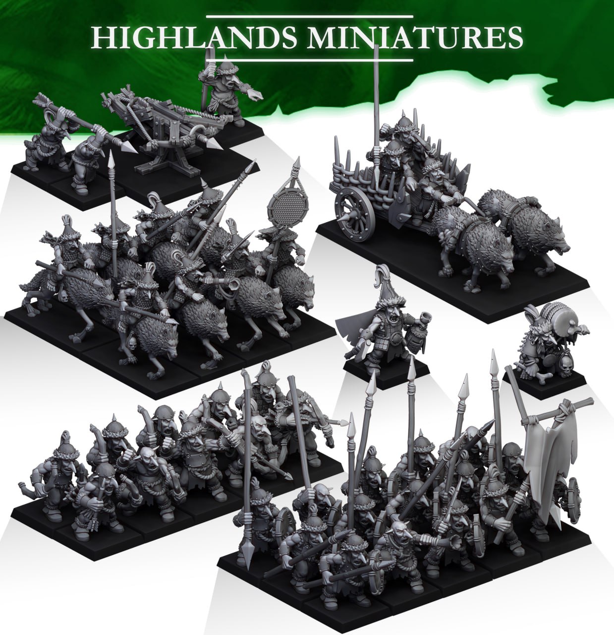 Orc & Goblins - Steppe Goblins - Highlands Miniatures