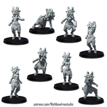 Verdant Vengeance Wood Elves Team for Fantasy Football Miniature Tabletop Game Mythbowl RN estudio