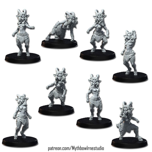 Verdant Vengeance Wood Elves Team for Fantasy Football Miniature Tabletop Game Mythbowl RN estudio