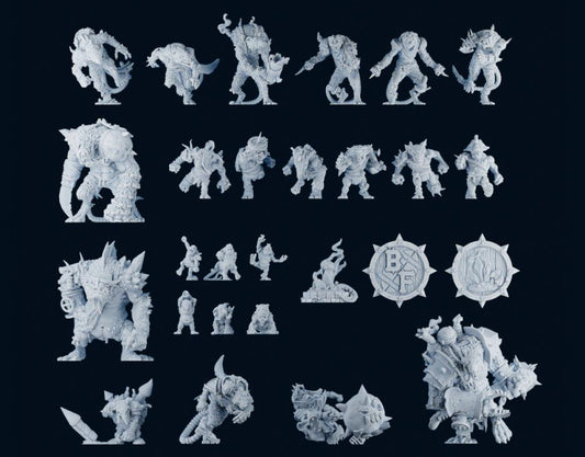 Underworld Team for fantasy football Miniature tabletop Game Brutefun Miniature