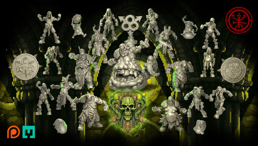 Juggernaut of filth plague chaos team for fantasy football miniature tabletop game Torchlight models