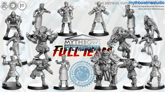 Celthunders Norsemen Team for Fantasy Football miniature Tabletop Game Mythbowl RN estudio