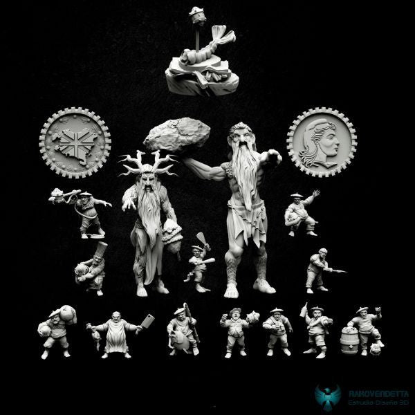 Basque Halfling Team for Fantasy Football Miniature Tabletop Game Rakovendetta