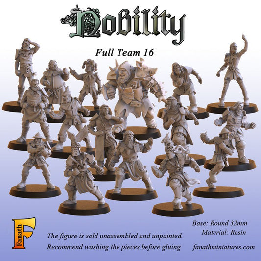 Nobility team for Fantasy Football Miniature Tabletop Game Fanarth