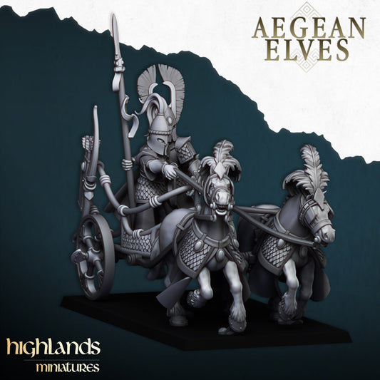 High Elves Elf Chariot - Aegean Heroes  - Highlands Miniature