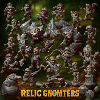 Relic Gnomters – Gnome – 21 High Quality Miniatures for Fantasy Football Game – Punga Miniatures