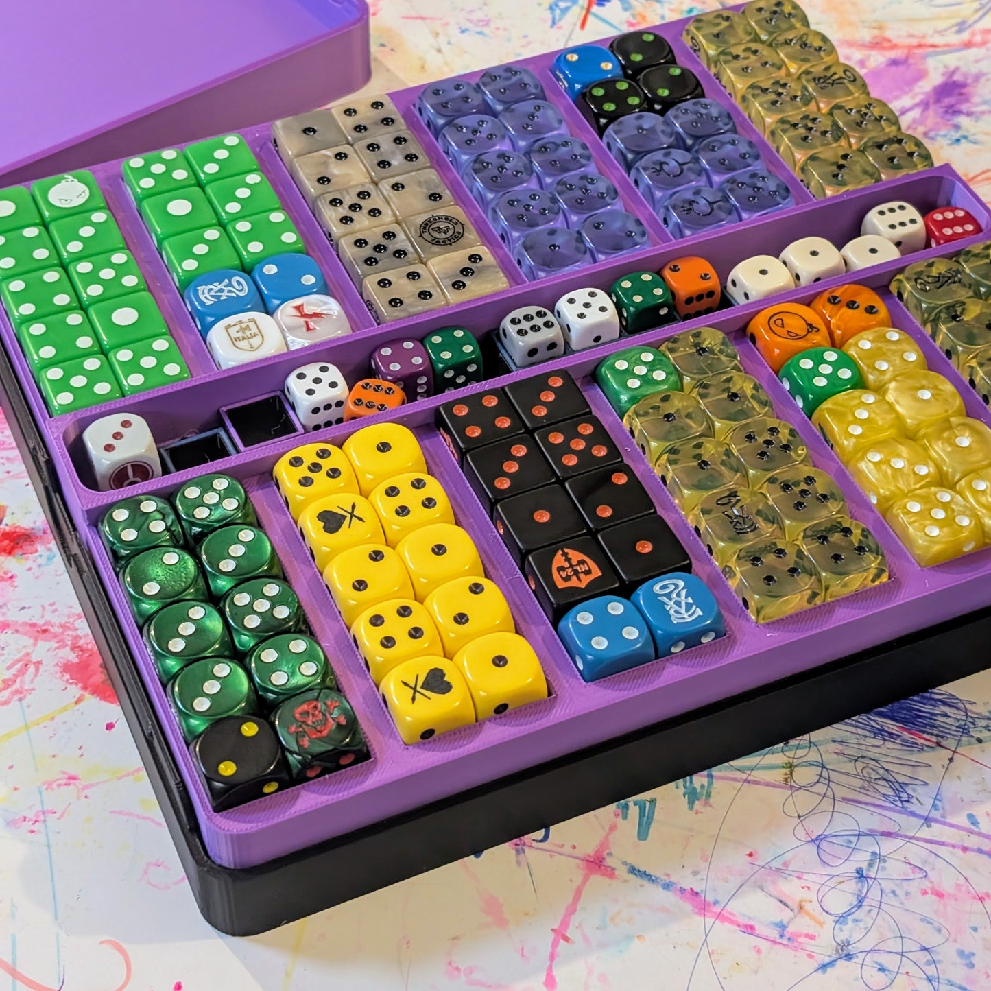 Wargame Organizer - Dice Holder, Objectives and Tokens all in one place