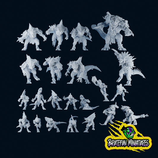 Lizardmen Full Team | Fantasy Football Team Brutefun Miniatures