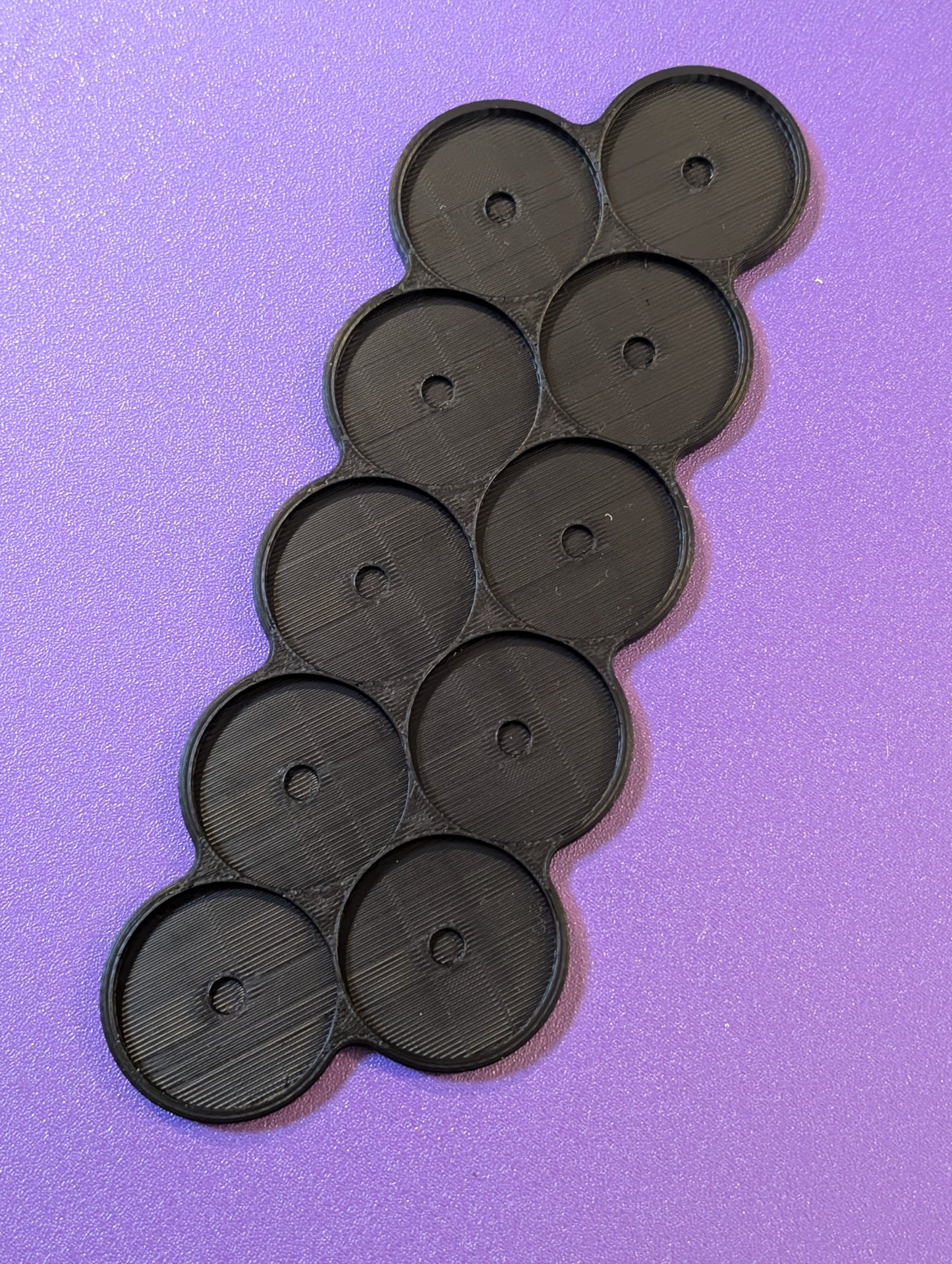 Round Movement Tray 25mm 32mm 40 mm – Movement Trays for Tabletop Games, Warhammer, Age of Sigmar, 40k, Horus Heresy with magnet hole