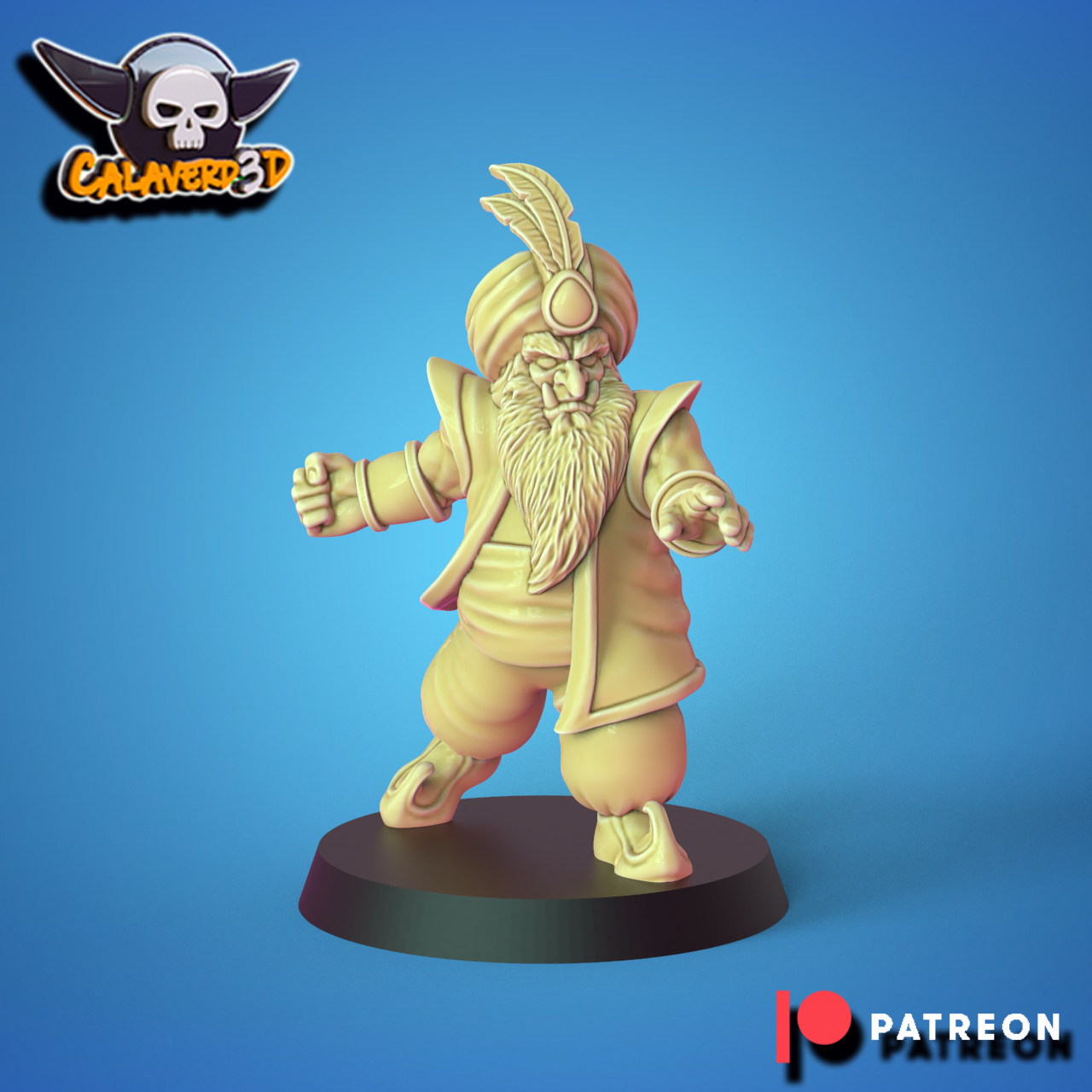 Arabian Nights Chaos Dwarf Team Fantasy Football Calaverd3D