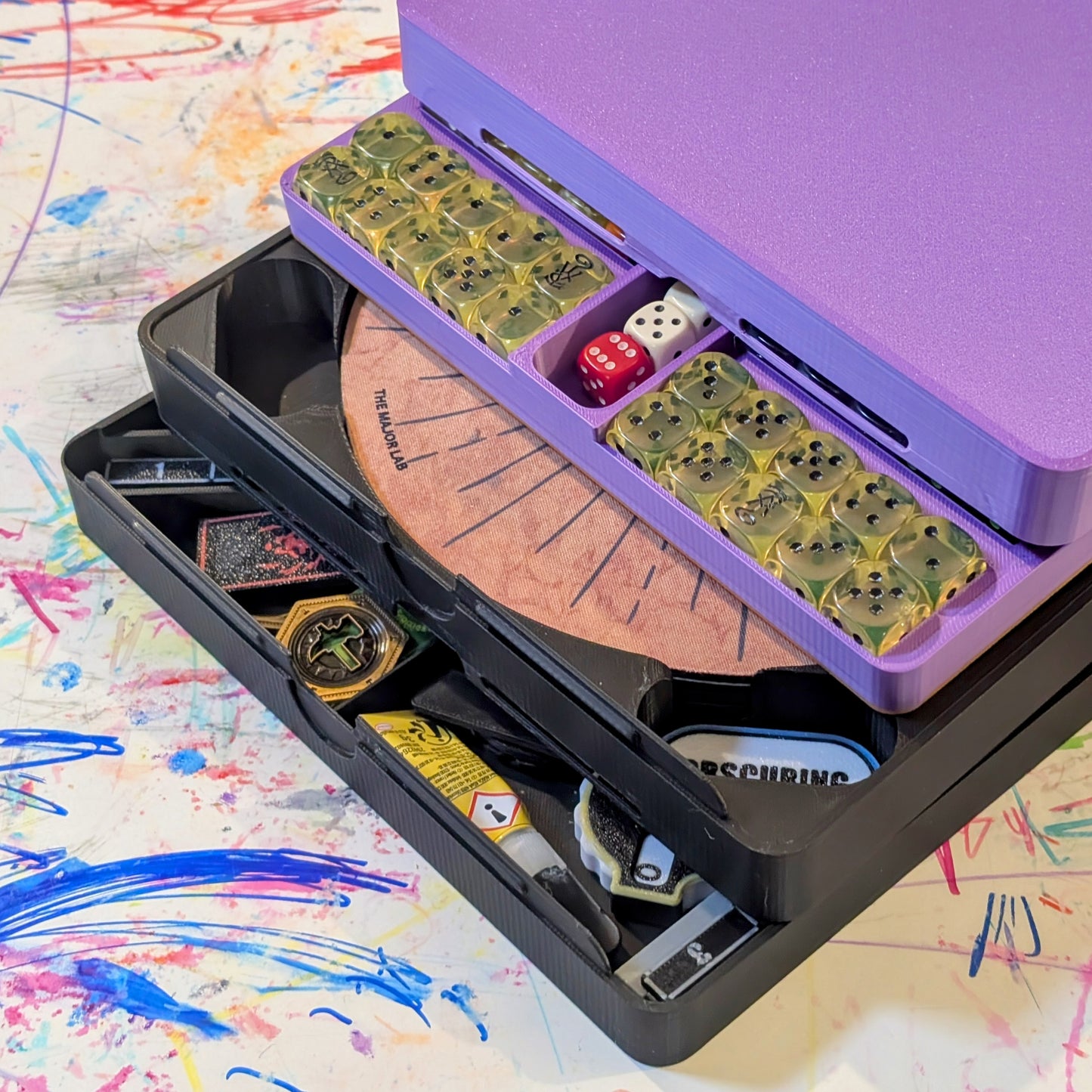 Wargame Organizer - Dice Holder, Objectives and Tokens all in one place