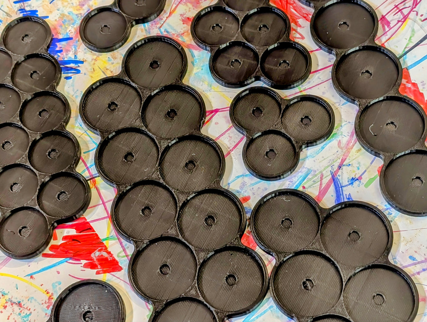 Round Movement Tray 25mm 32mm 40 mm – Movement Trays for Tabletop Games, Warhammer, Age of Sigmar, 40k, Horus Heresy with magnet hole