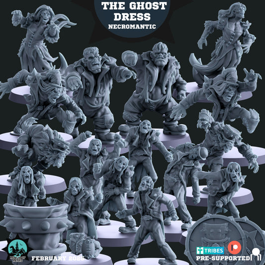 The Ghost Dread Blood Bowl Fantasy Football Undead Team 16 High Quality Miniatures Realm of paths
