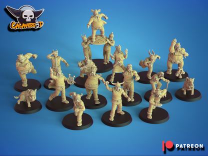 The Irreductible Gauls – Norse Blood Fantasy Football Bowl Team (16 Miniatures, Calaverd3D)