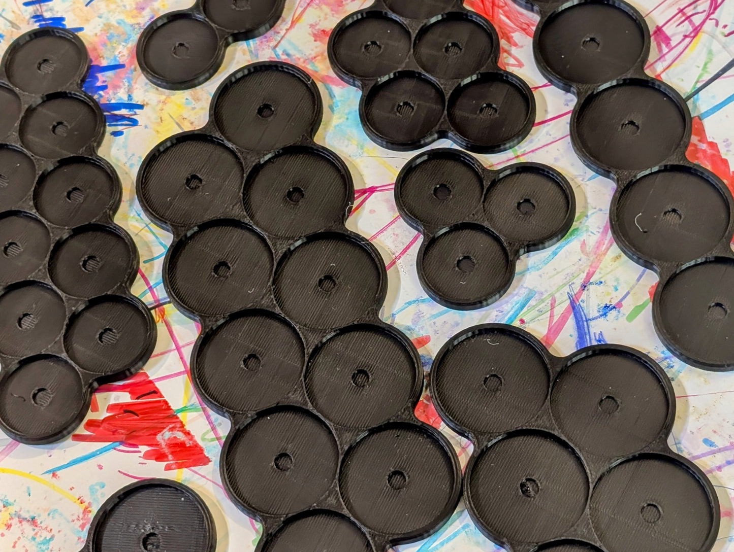 Round Movement Tray 25mm 32mm 40 mm – Movement Trays for Tabletop Games, Warhammer, Age of Sigmar, 40k, Horus Heresy with magnet hole